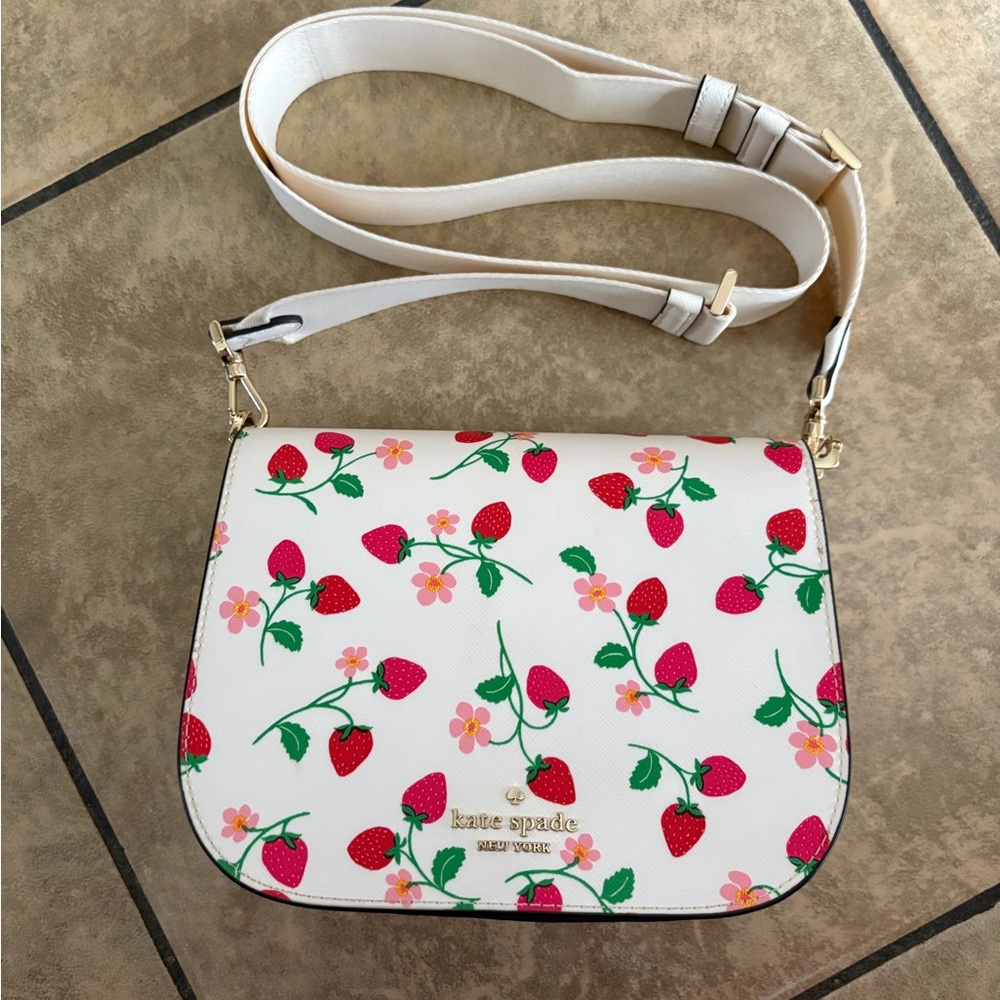 Kate Spade Strawberry and Floral Print Crossbody Bag